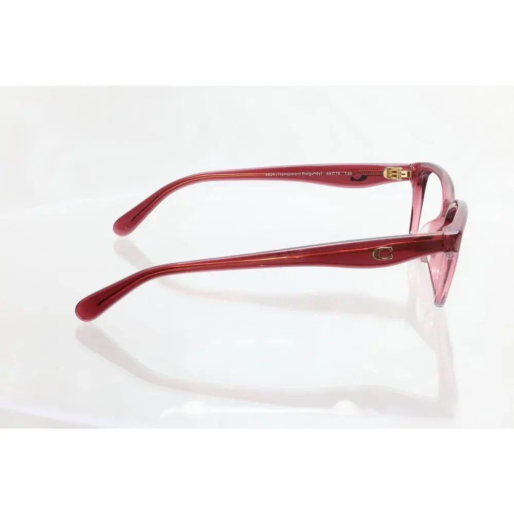 Coach HC 6243U 5824 (Transparent Burgundy) 49-16-135 Eyeglass FRAMES ONLY - GOOD